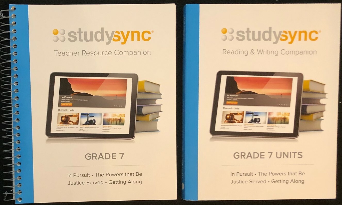7th – STUDY SYNC Teacher Resource Companion & Reading/Writing Student Companion