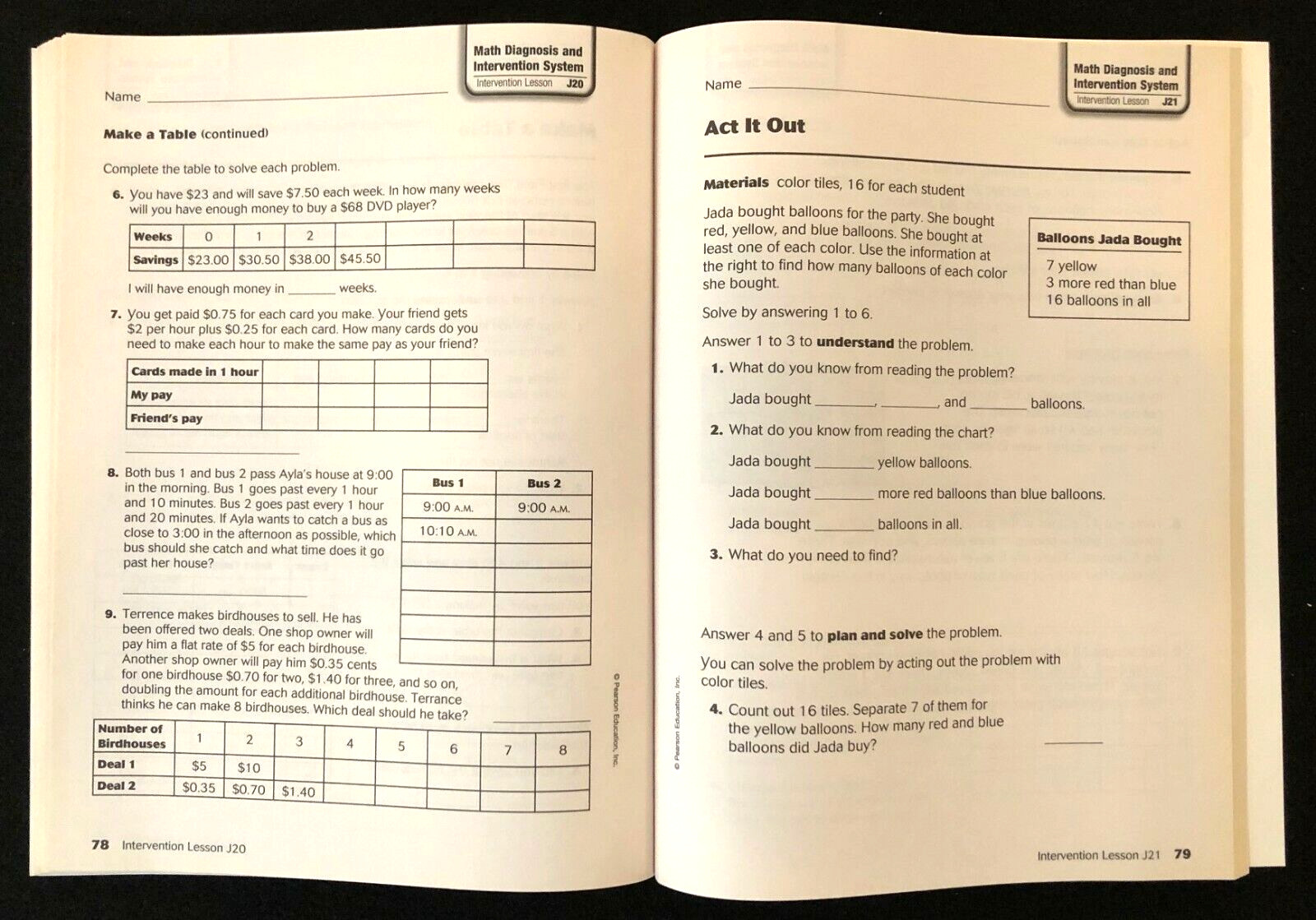 4th-6th Math Diagnosis & Intervention System(5 book set)Teacher/Homeschool/Tutor