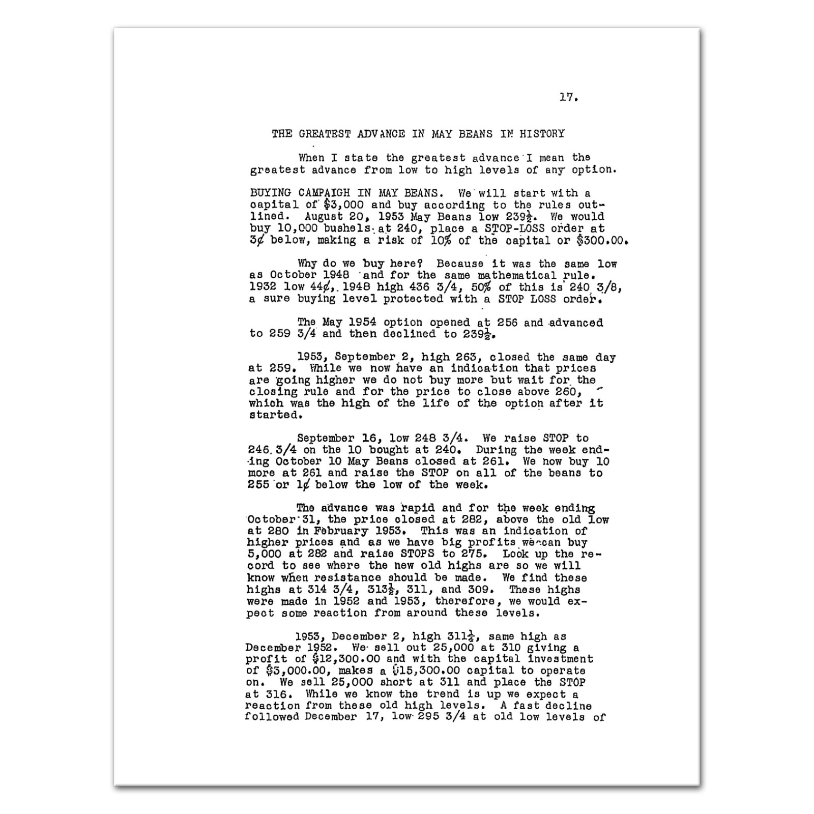 (1931 – 1956) A Course of Instruction on Grains by W.D. Gann – RARE Wall Street