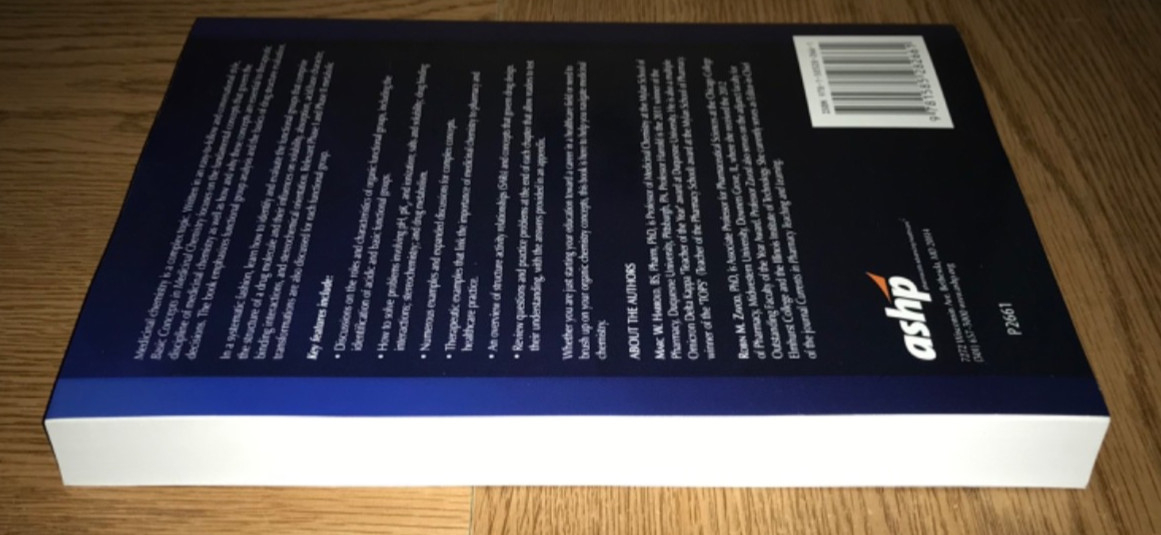 BASIC CONCEPTS IN MEDICINAL CHEMISTRY BOOK ASHP TEXTBOOK HARROLD ZAVOD