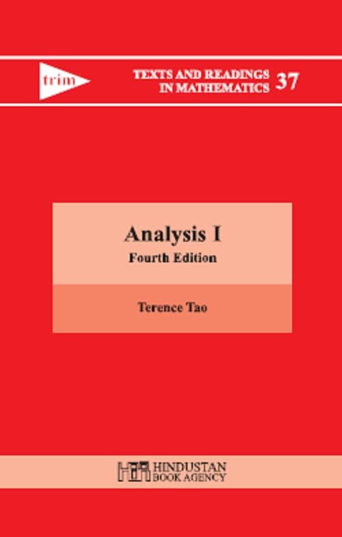 New: Analysis I by Terence Tao 4th ED