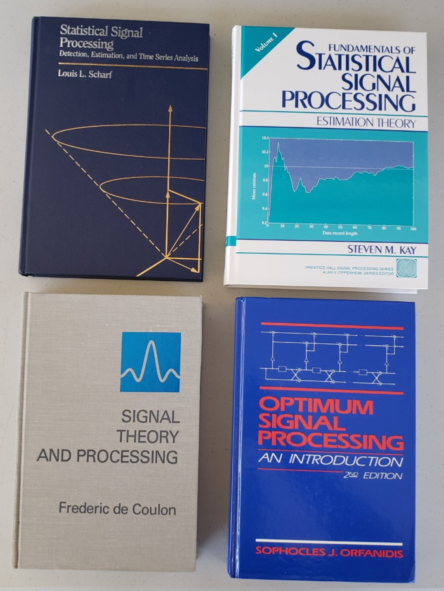 Signal Processing Estimation Theory 4 Book Lot Like NEW Orfanidis Kay