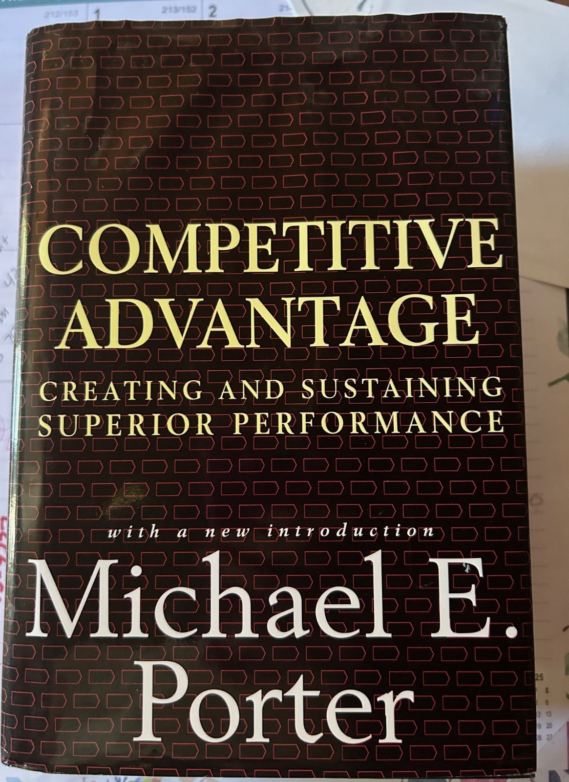 Competitive Advantage by Michael Porter HC/DJ LIKE NEW 1985 1st Free Press Editi