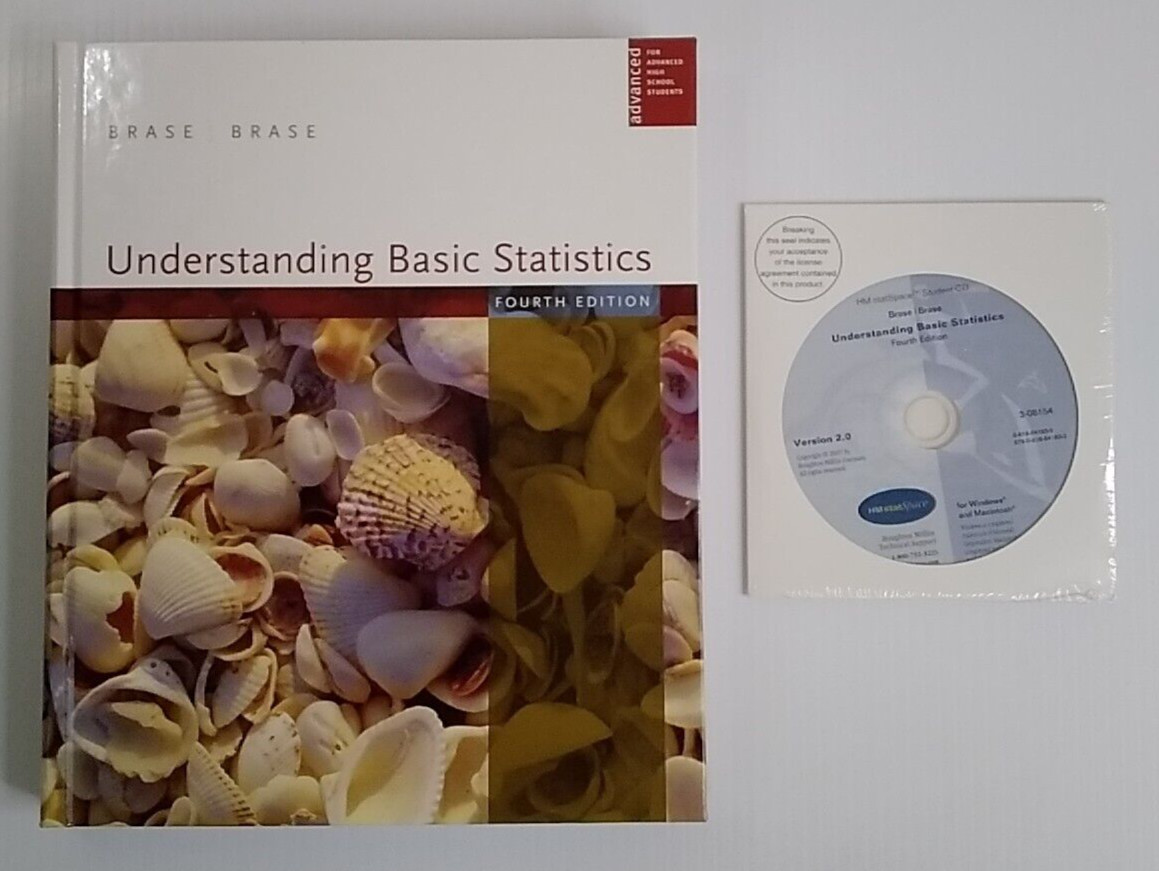 Understanding Basic Statistics 4th Ed. By Charles Henry Brase. With unopened CD