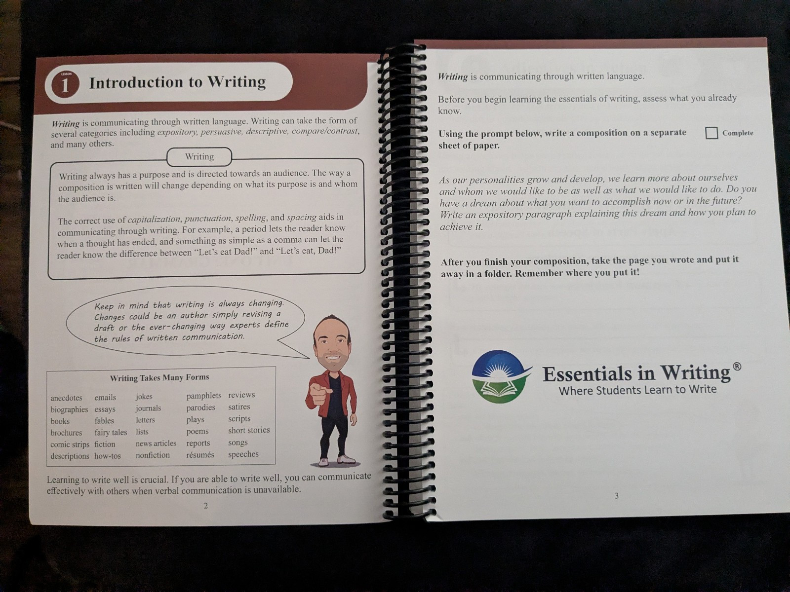 Essentials in Writing Level 7 2nd Edition EIW Student Text 2022 New