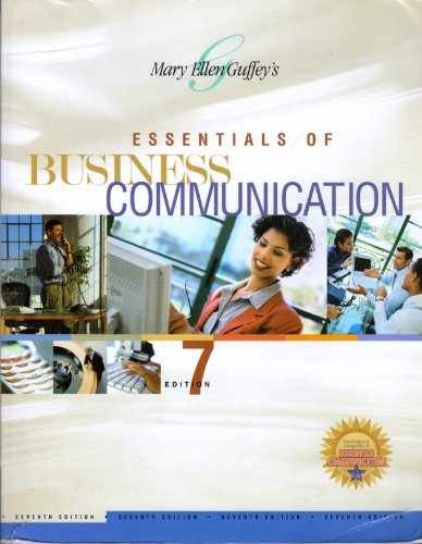 Essentials of Business – Paperback, by Guffey Mary Ellen – Very Good