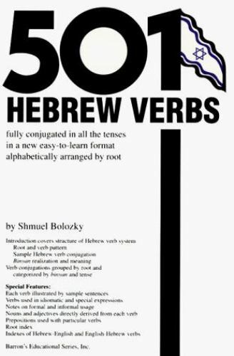 501 Verbs Ser.: 501 Hebrew Verbs by Shmuel Bolozky (1996, Trade Paperback)