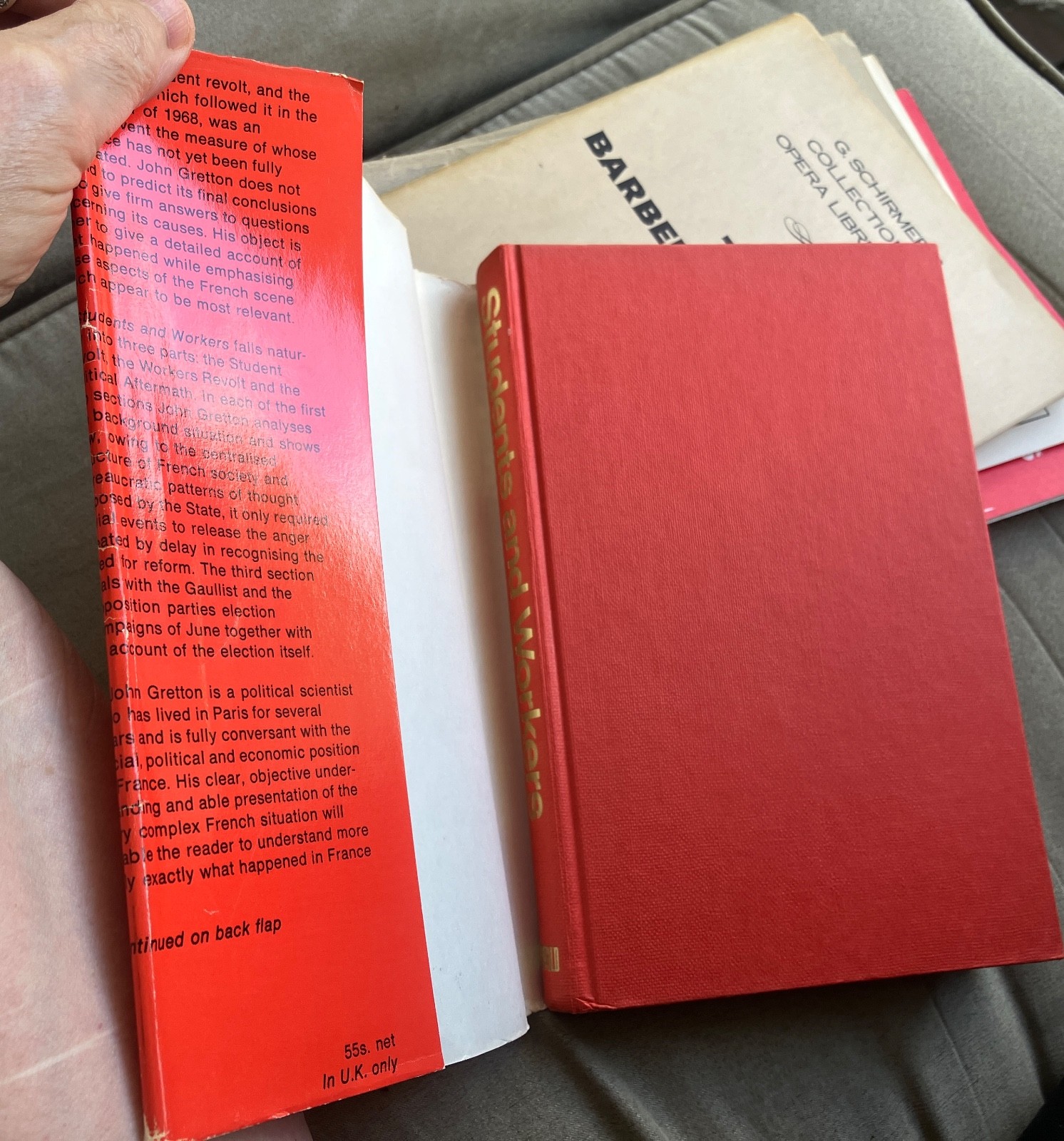 Students and Workers by John Gretton – 1969 Hardcover, Dust Jacket Signed/Inscri
