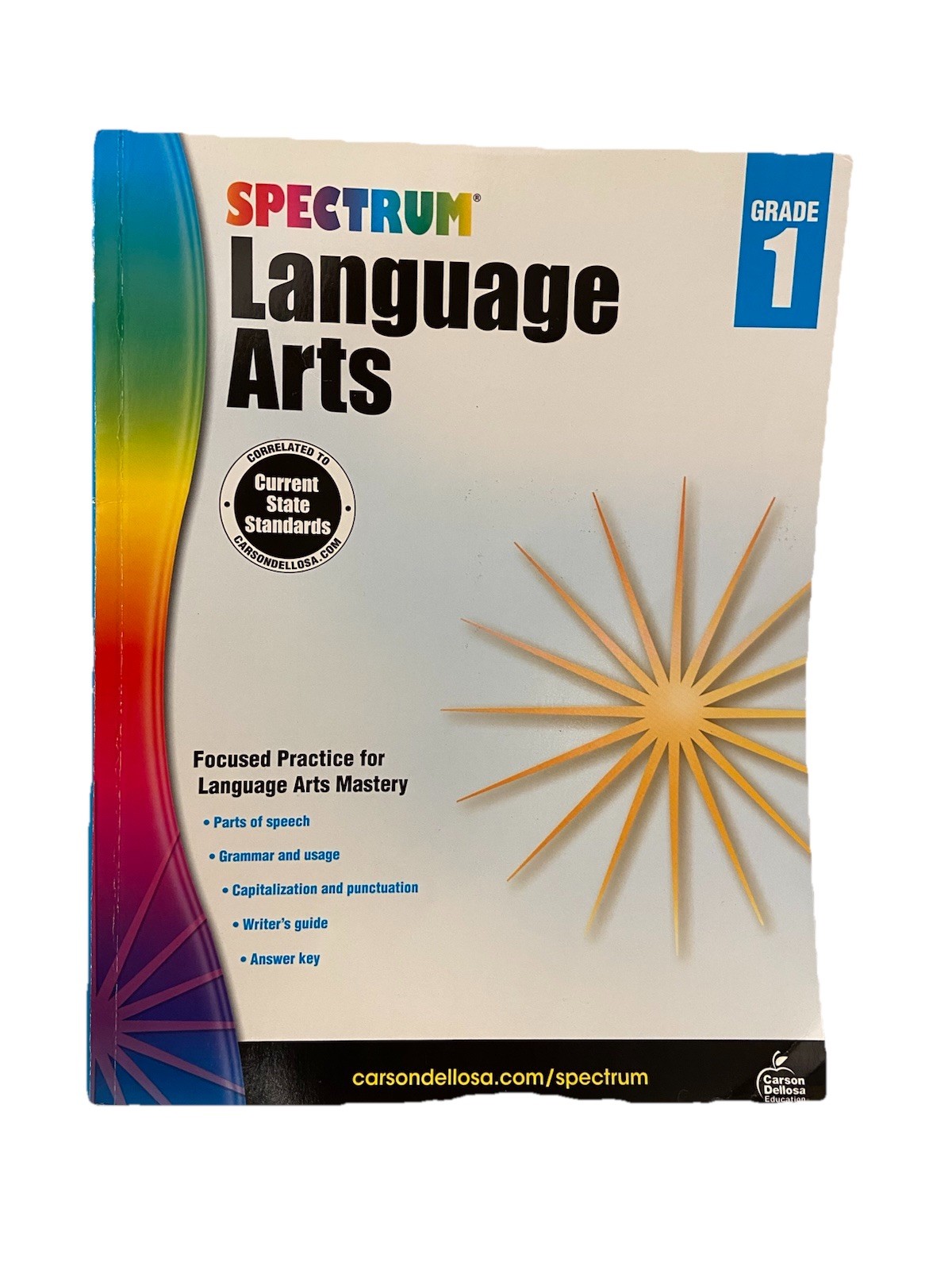 Set Of 5 Carson Dellosa Spectrum Grade 1 Language Arts Workbooks Homeschool