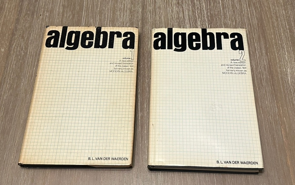 Algebra Volume 1 (1977) & Volume 2 (1977) by B.L. Van Der Waerden HC /DJ