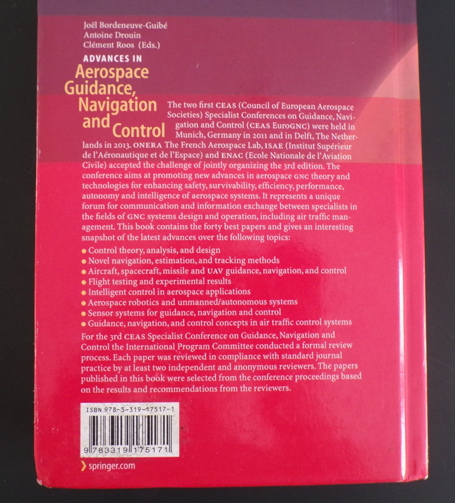 Advances in Aerospace Guidance Navigations and Control Hardcover Good / like new