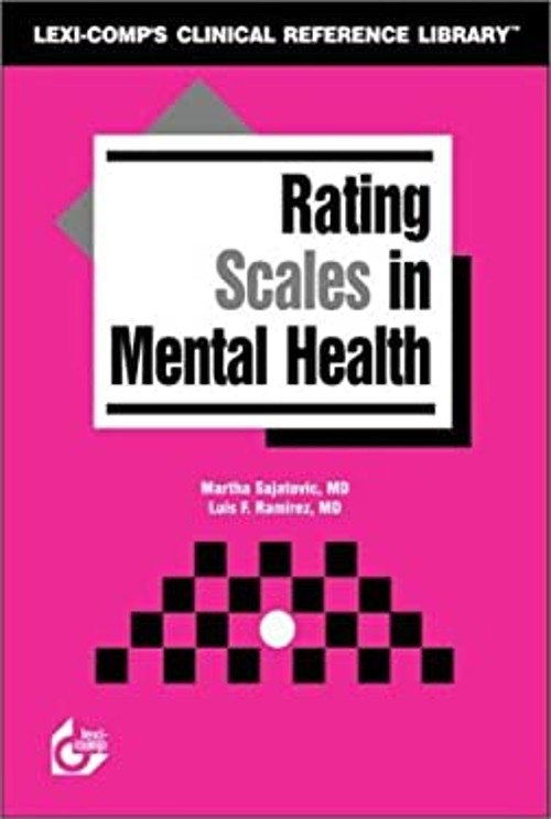 Rating Scales in Mental Health Paperback Luis, Sajatovic, Martha