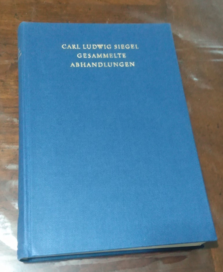 GESAMMELTE ABHANDLUNGEN, Carl Siegel, HC/DJ, Band/ Vol. III, 1966 German/English