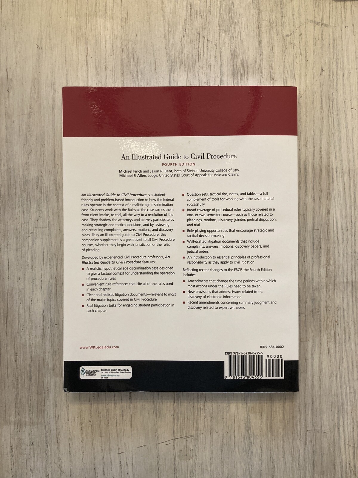 Illustrated Guide to Civil Procedure Fourth Edition Finch Bent Allen SC Textbook