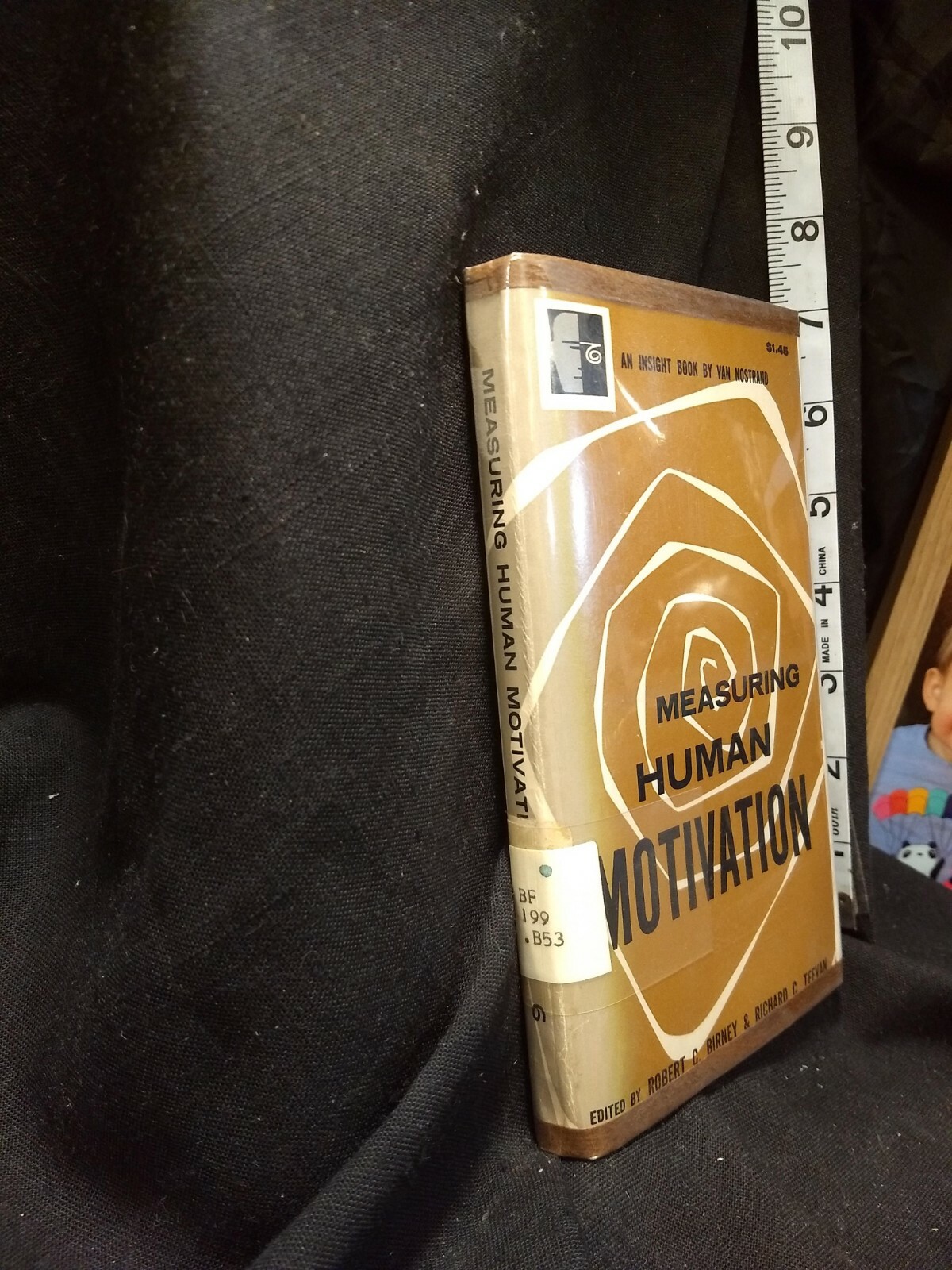 Measuring Human Motivation (Insight Book) Birney & Teevan, Van Nostrand HC 1962