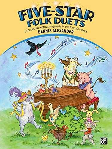 Five-Star Folk Duets: 13 Colorful – Paperback, by Alexander Dennis – Acceptable