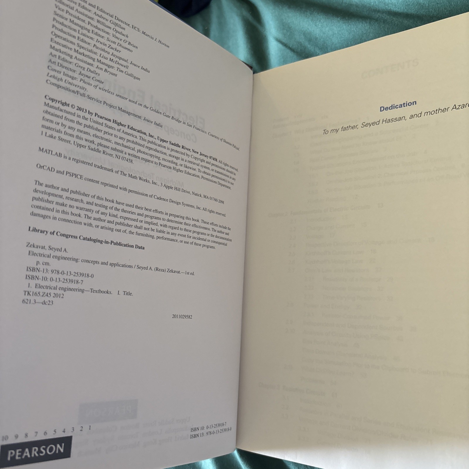 Electrical Engineering : Concepts and Applications by S. A. Zekavat (2012, HC)
