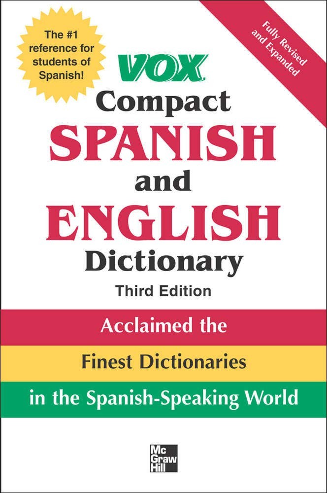 Vox Compact Spanish and English Dictionary, 3rd Edition – paperback Vox