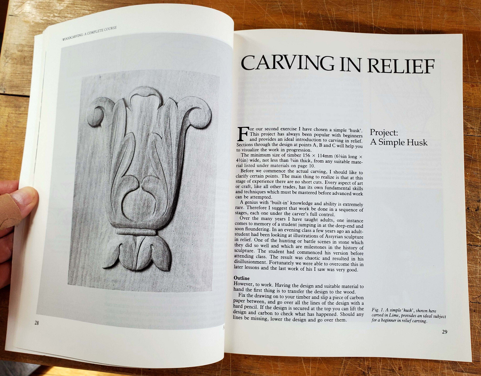 “Woodcarving A Complete Course,” by Ron Butterfield Paperback 128 Pages