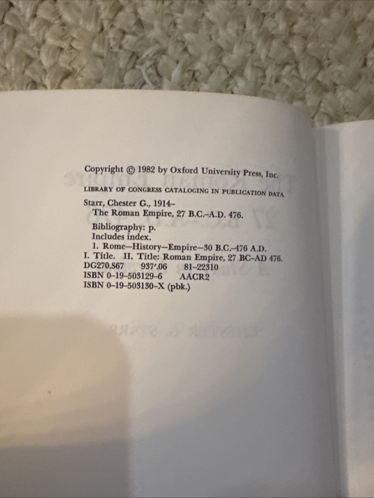 The Roman Empire, 27 B.C.-A.D. 476: A Study in Survival (used)