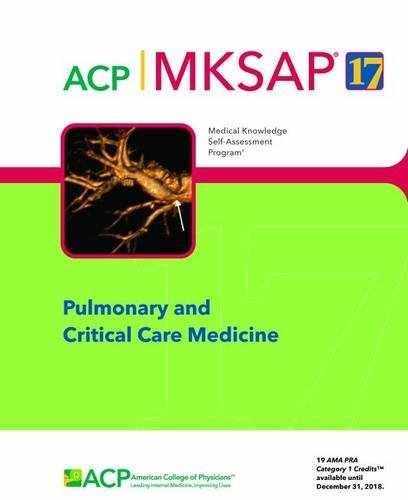 MKSAP (R) 17 Pulmonary and – Paperback, by Craig E. Daniels – Very Good c