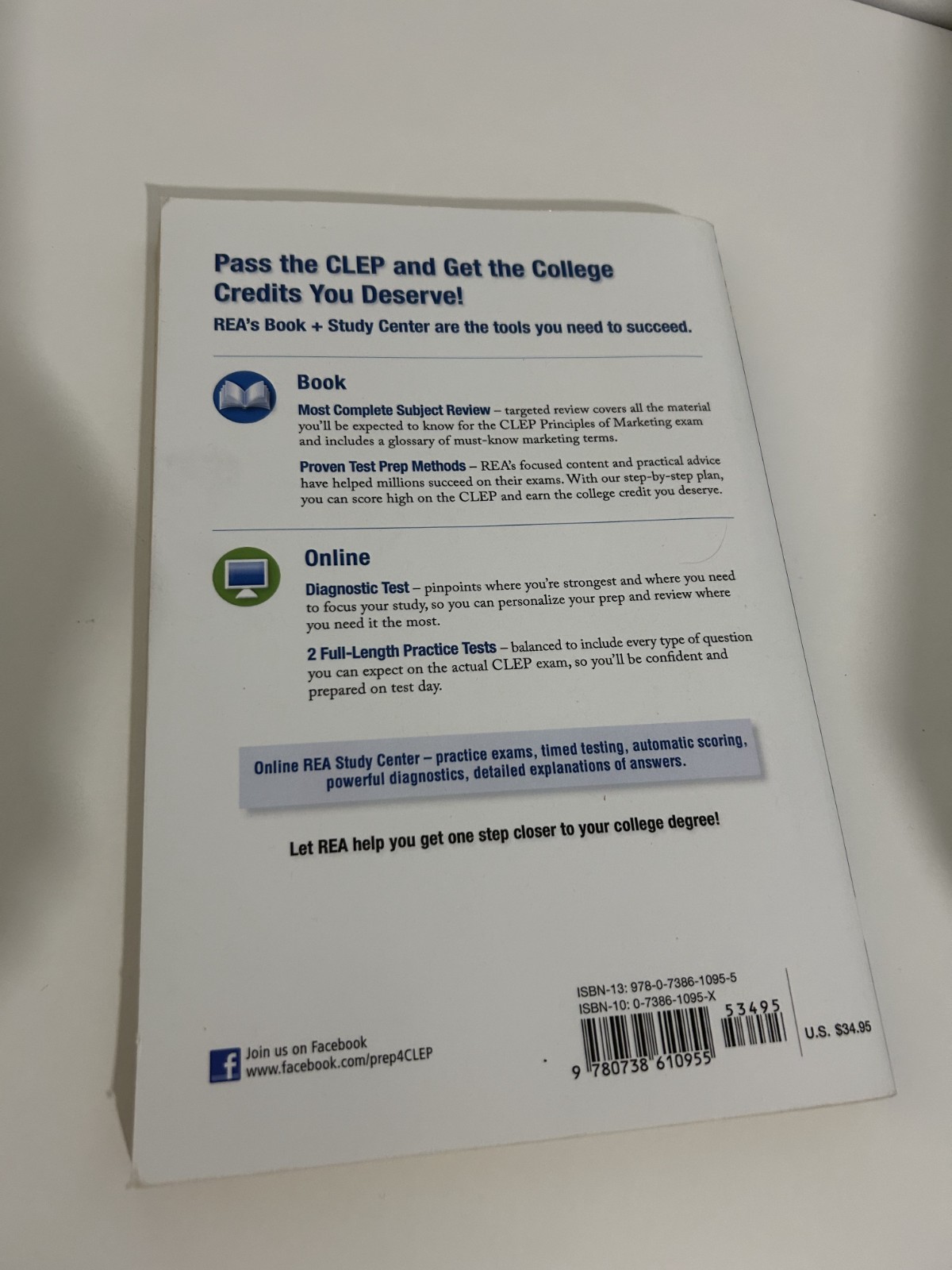 CLEP® Principles of Marketing 6th Edition by Research & Education Association