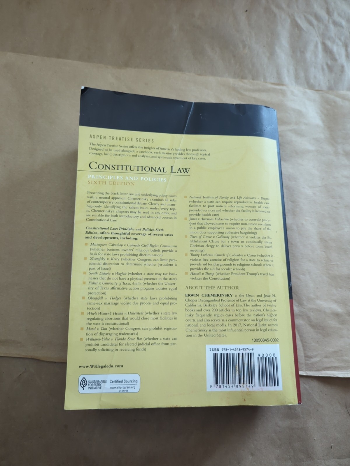 Constitutional Law : Principles and Policies (Sixth Edition)
