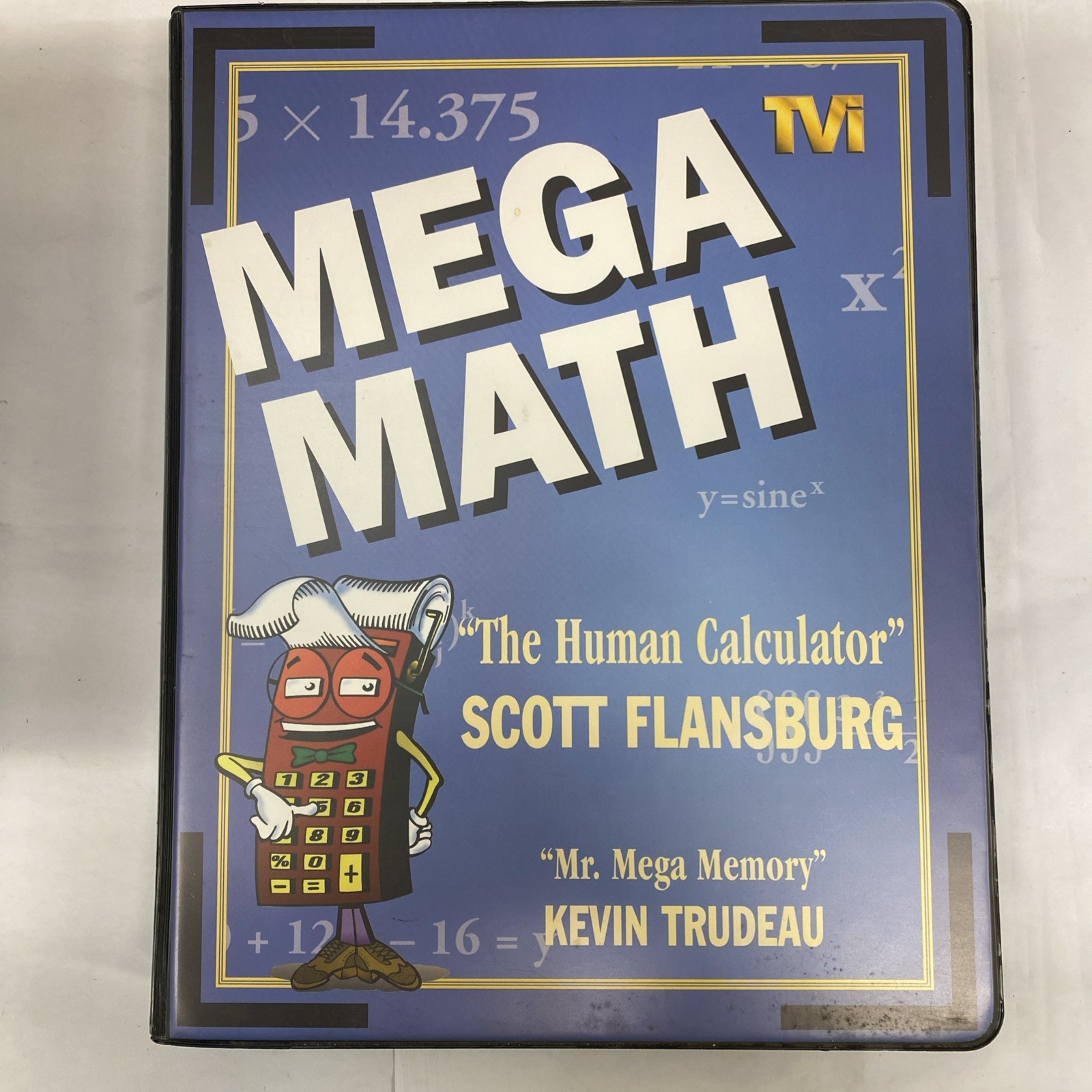 Mega Math Cassettes VHS Workbook Scott Flansburg & Kevin Trudeau Box Set M1