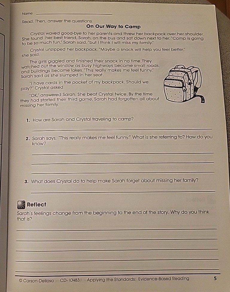 Evidence-Based Reading Grade 2 Workbook