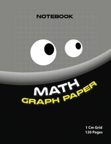 Math graph paper ( Black edition ): 1cm Grid maths book ( Color: black 120 pa…