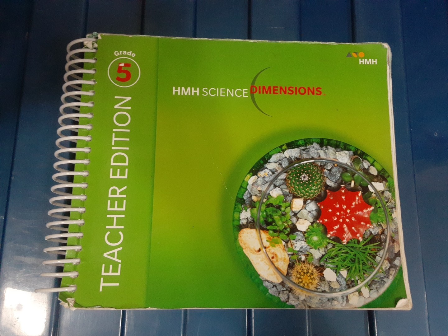 HMH Science Dimensions Teacher Edition Grade 5 – Acceptable – Spiral Bound