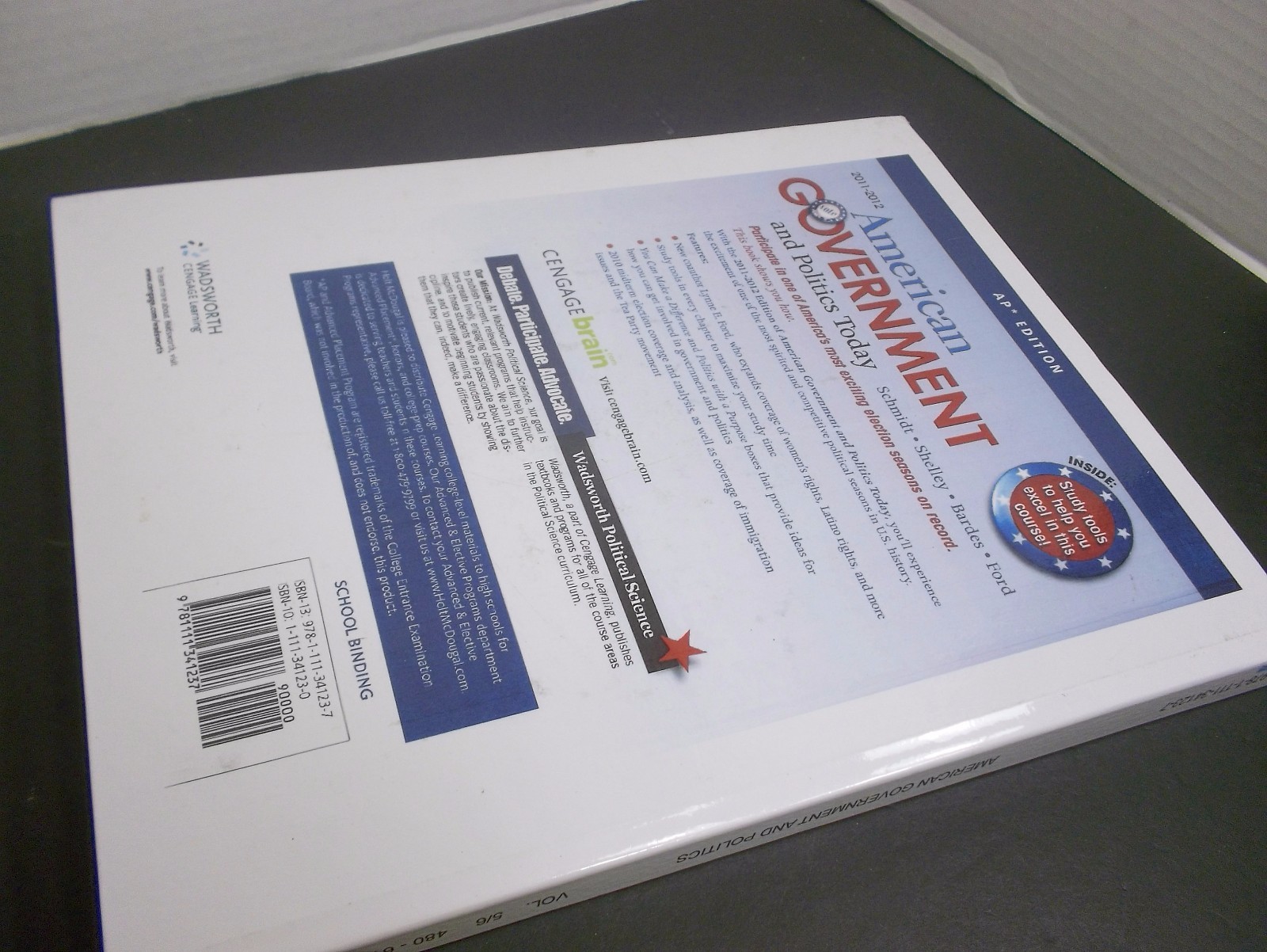 AMERICAN GOVERNMENT LARGE TYPE BOOK FOR THE SEEING IMPAIRED VOLUME 5 OF 6
