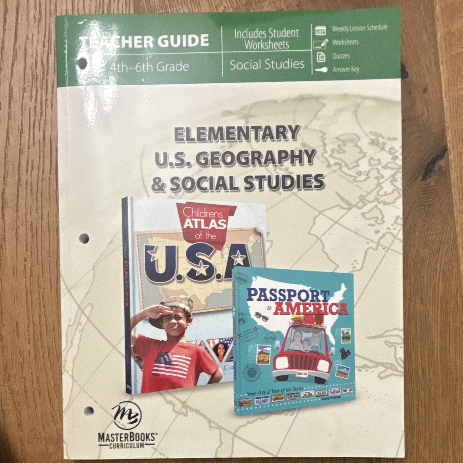 Master Books Elementary U.S. Geography & Social Studies Teacher Guide Worksheets