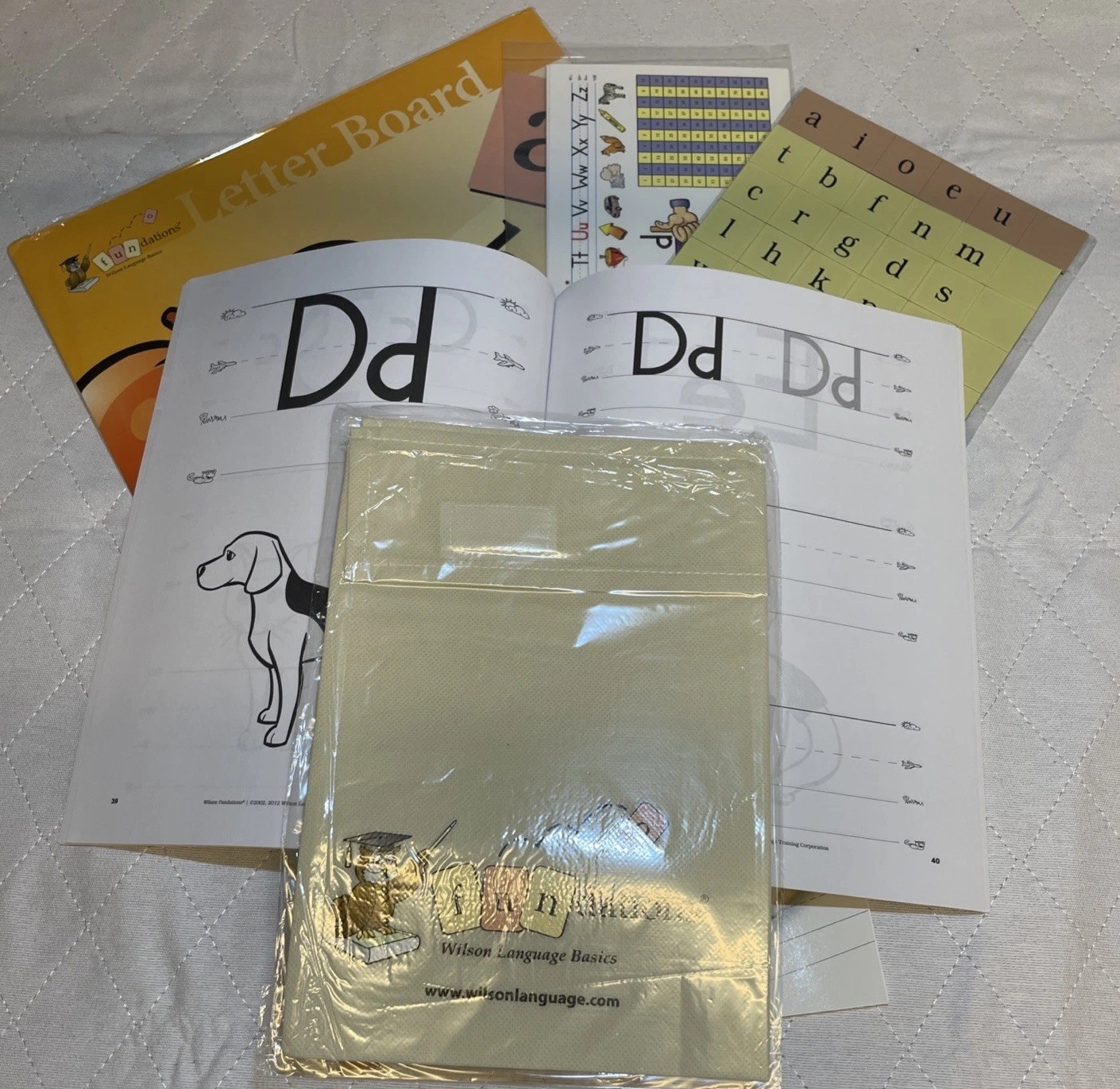 FunDations Student Kit K – Second Edition New Open Package Set Book Letters