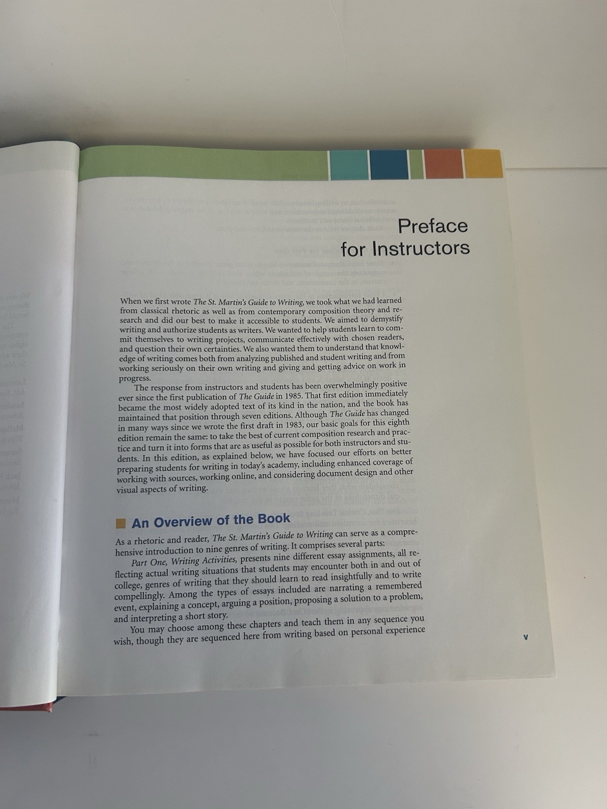 St. Martin’s Guide to Writing by Charles R. Cooper and Rise B. Axelrod (2007,…