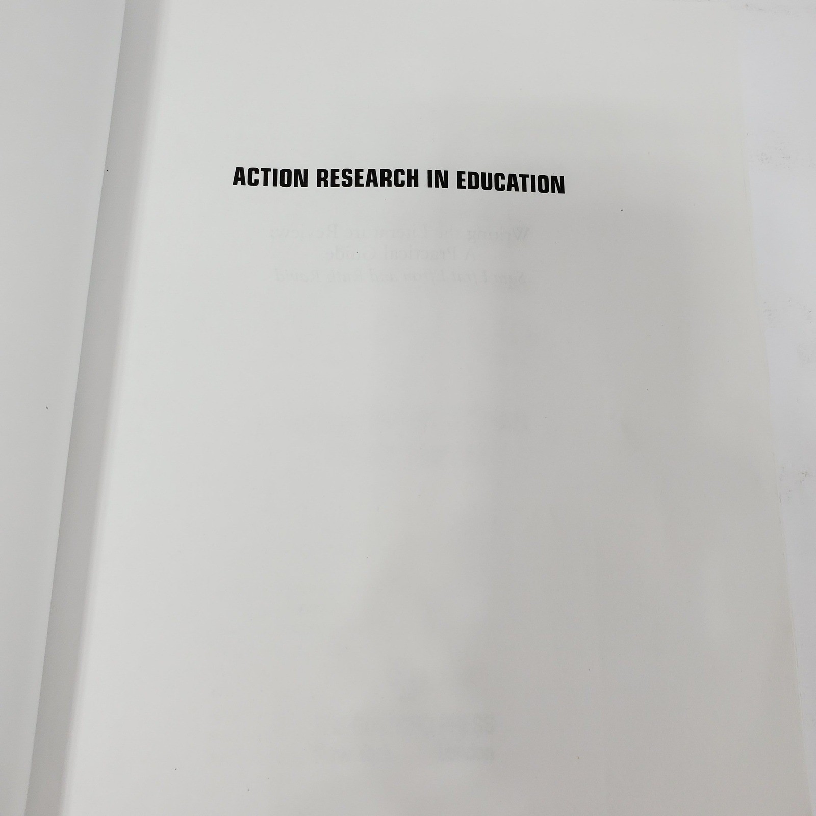 The Guilford Press Action Research in Education Book OS Green Excellent 2nd Ed