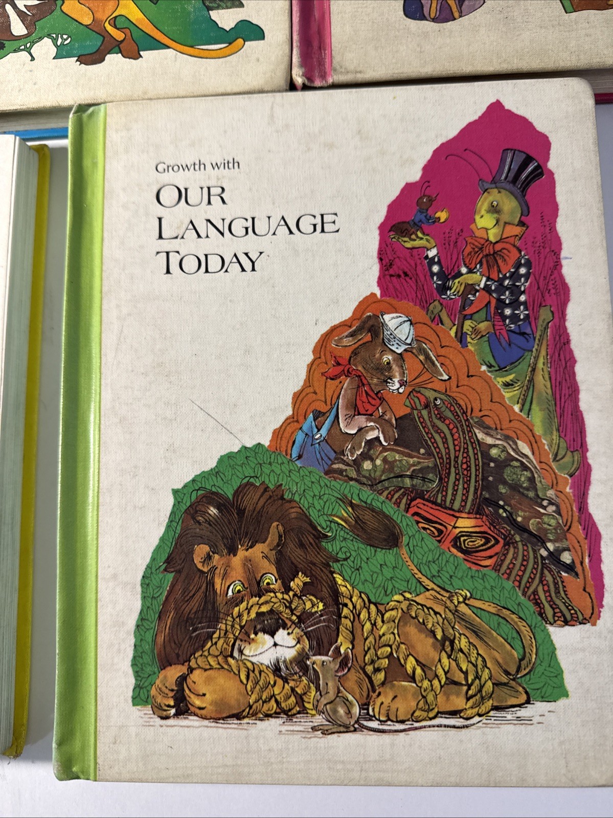Our Language Today, 1971, Vintage, 4 English Textbooks & 1 Teachers Edition