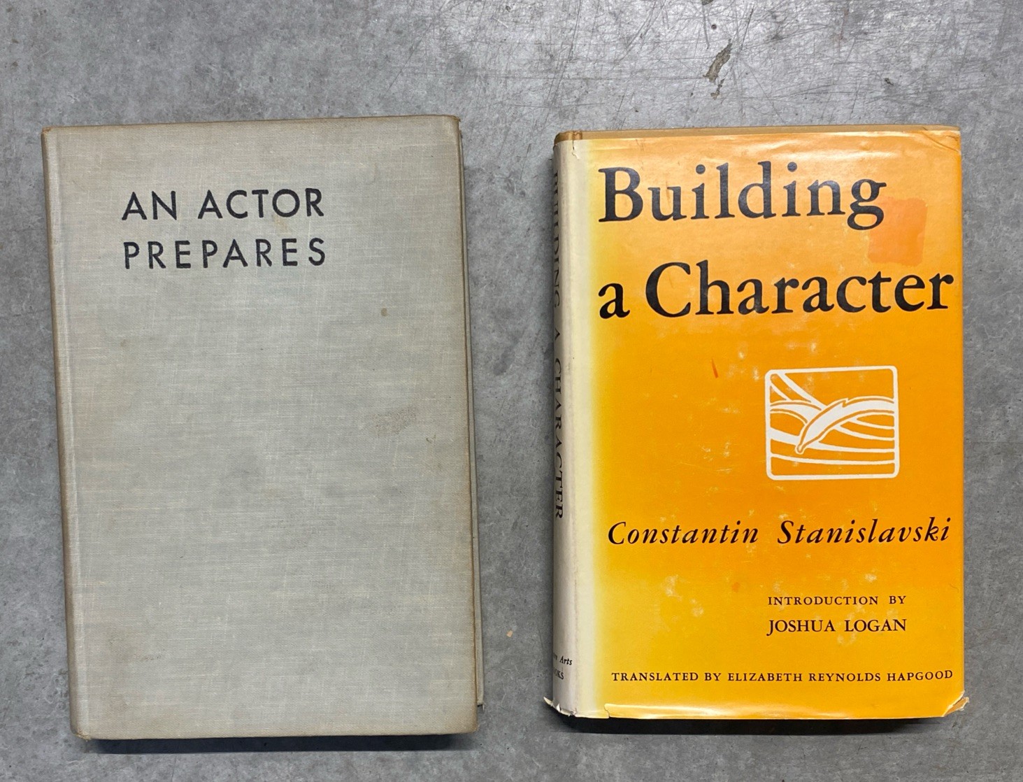 Stanislavski Acting Books Lot An Actor Prepares 1958 + Building a Character