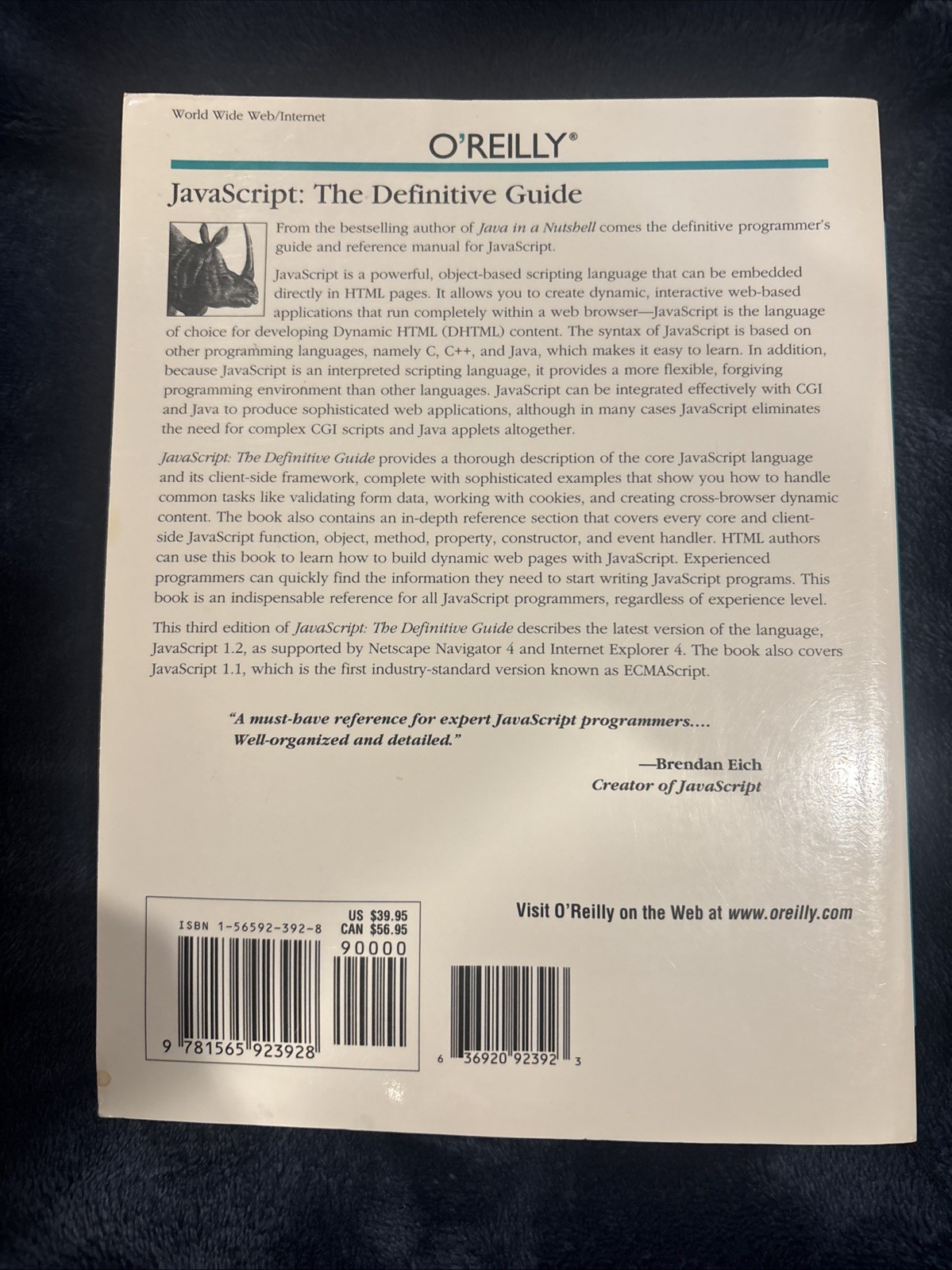 Javascript by David Flanagan and Dan Shafer (1998, Trade Paperback)
