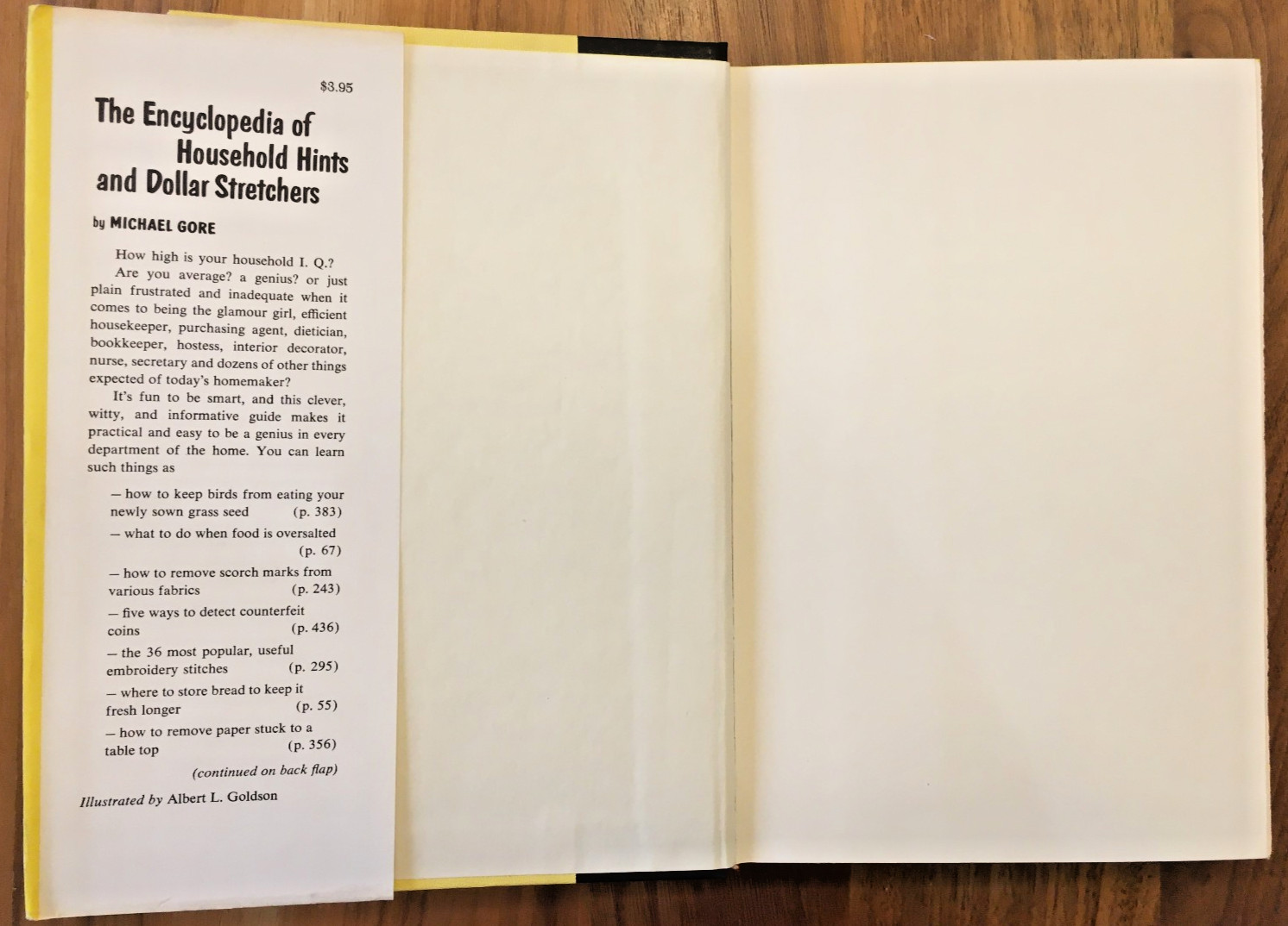 VINTAGE 1957 Encyclopedia of Household Hints & Dollar Stretchers Michael Gore!