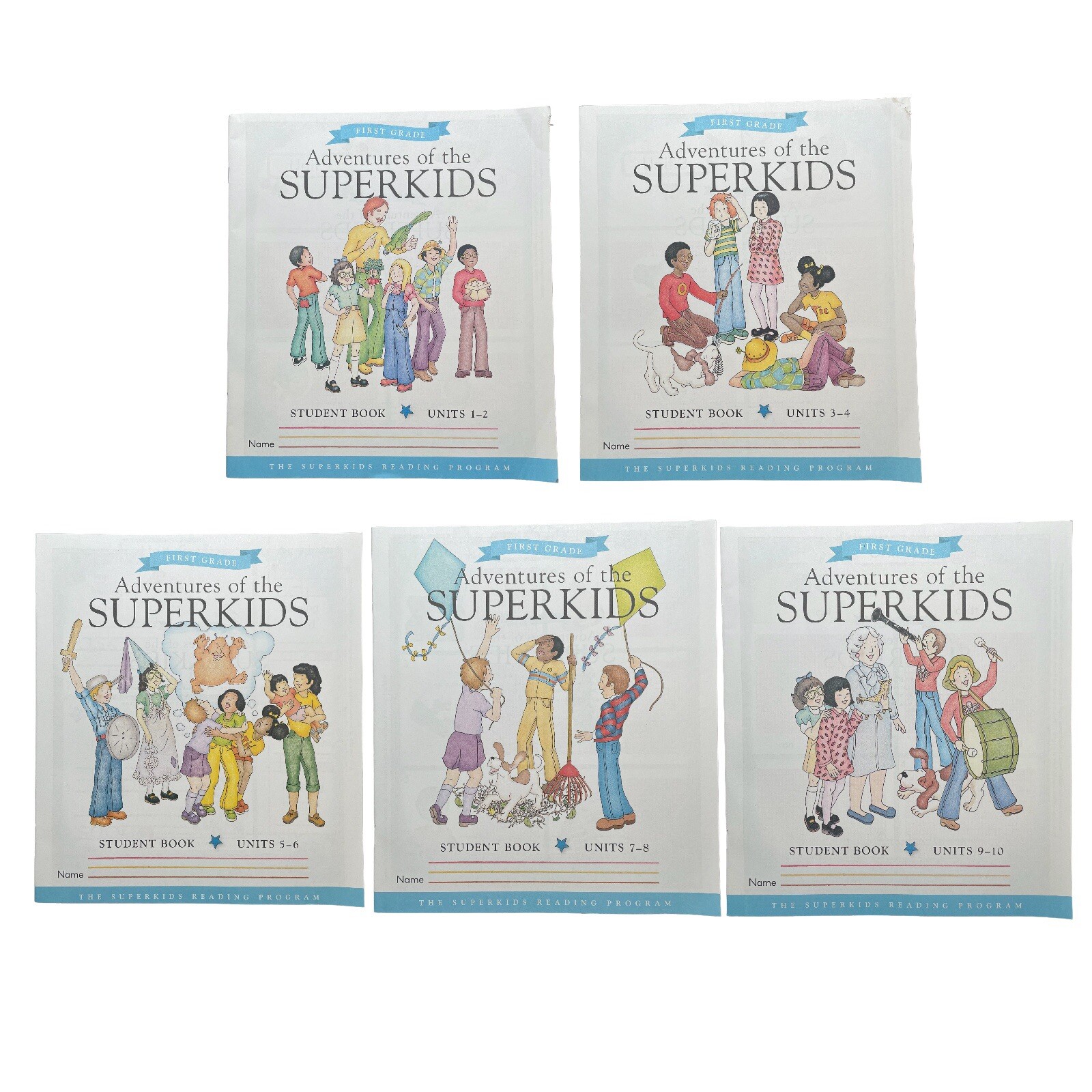 The Superkids Reading First Grade 1st Semester Adventures of The Superkids 1-10
