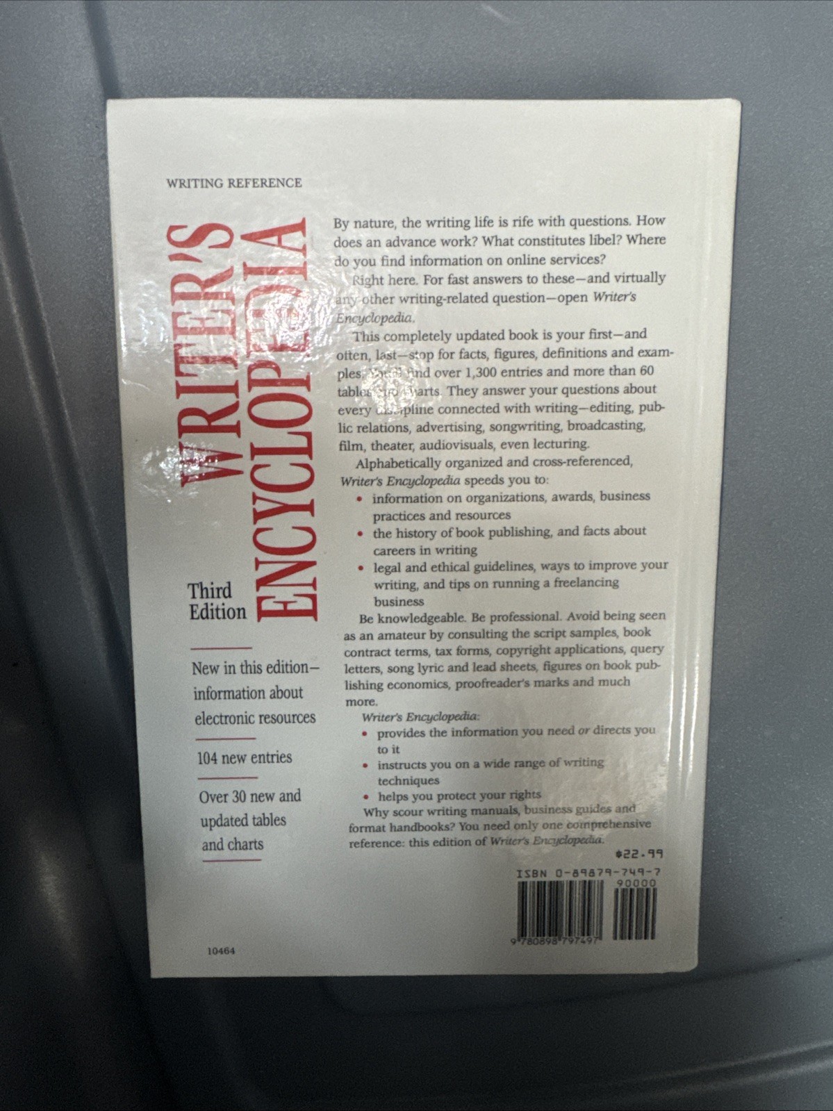 Writer’s Encyclopedia by Writer’s Digest Books Editors (1996, Hardcover)
