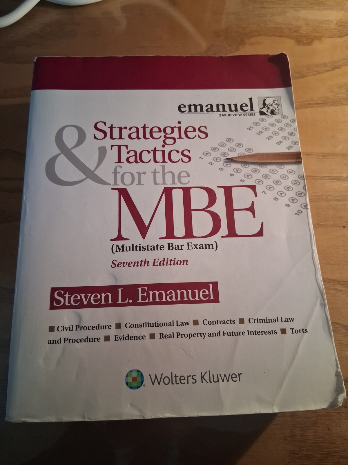 Wolters Kluwer Emanuel Strategies & Tactics for the MBE 7th Ed Steven L. Emanuel