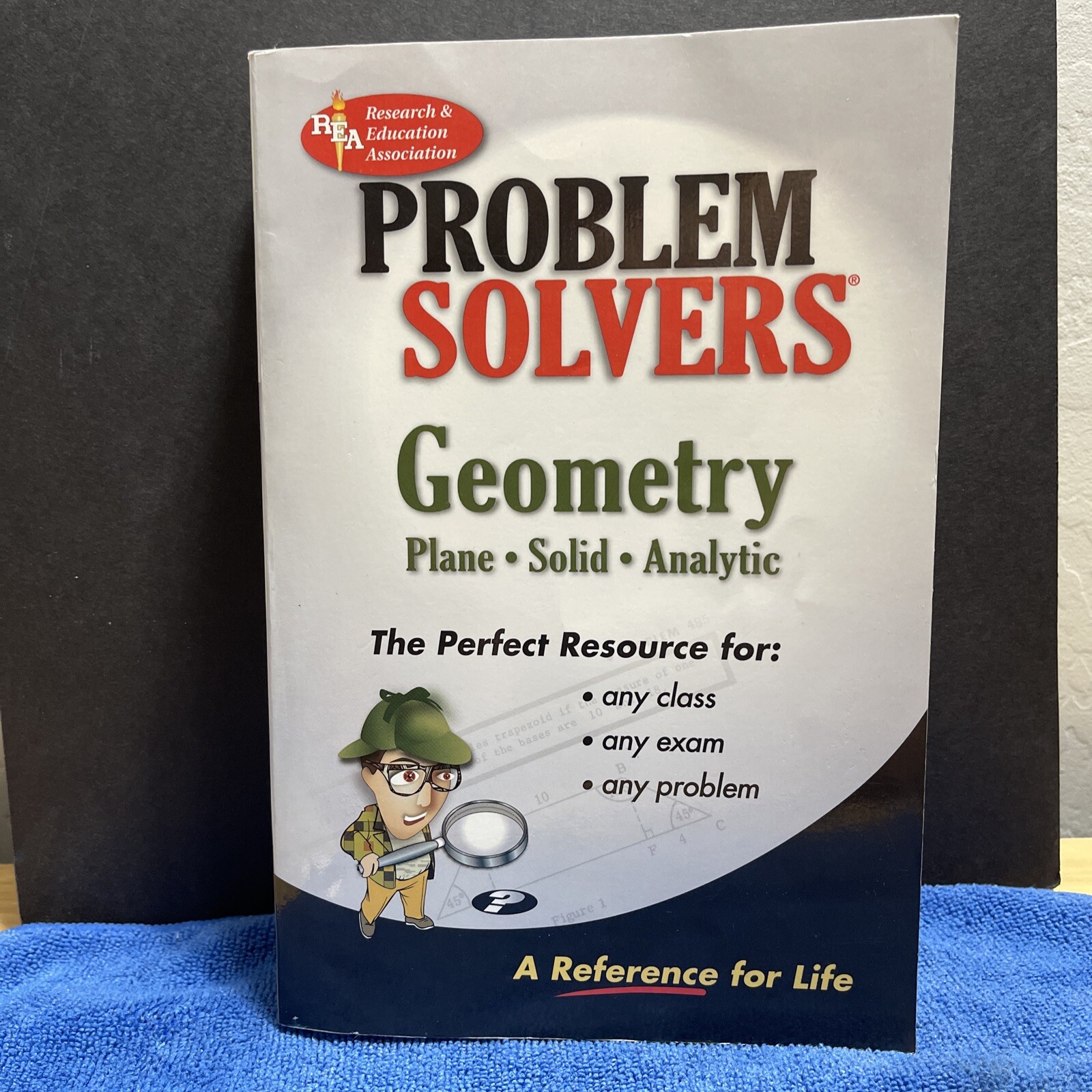 THE GEOMETRY PROBLEM SOLVER By The Editors Of Rea & Ernest Woodward *Excellent*