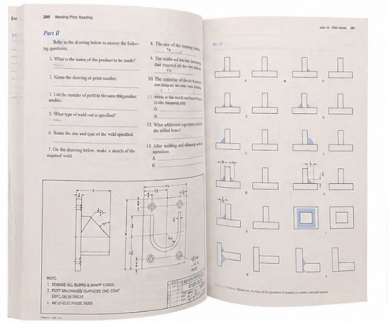 Welding Print Reading 7th Edition Walker Polanin Write-In Textbook G-W