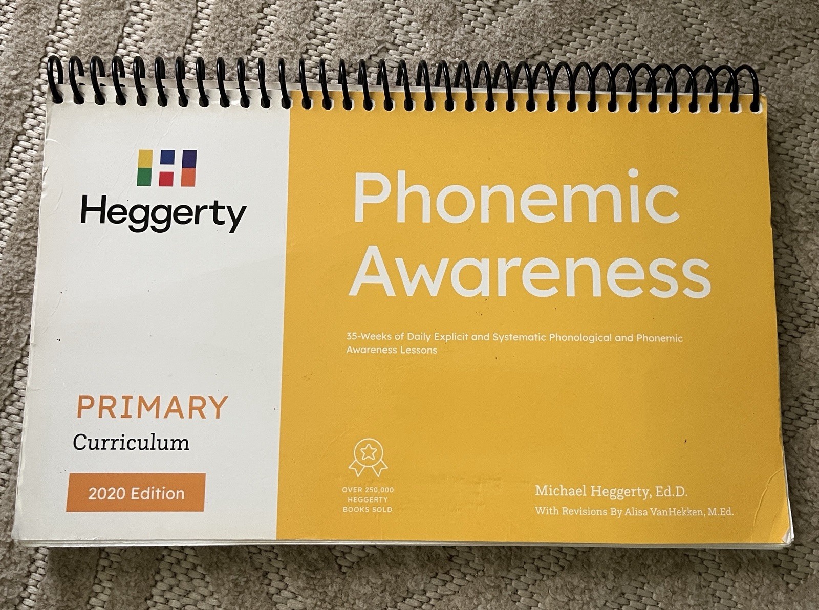 Heggerty Phonemic Awareness Primary Curriculum 2020 Edition Spiral Bound