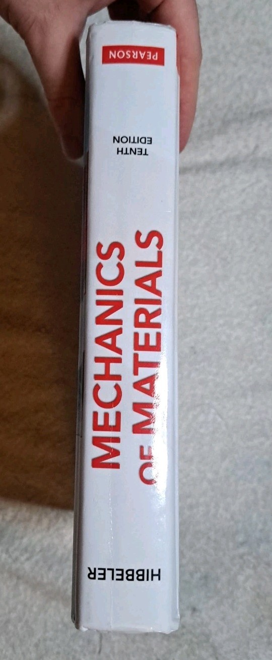 Mechanics of Materials – Russell Hibbeler (2016, 10th Edition Hardcover)
