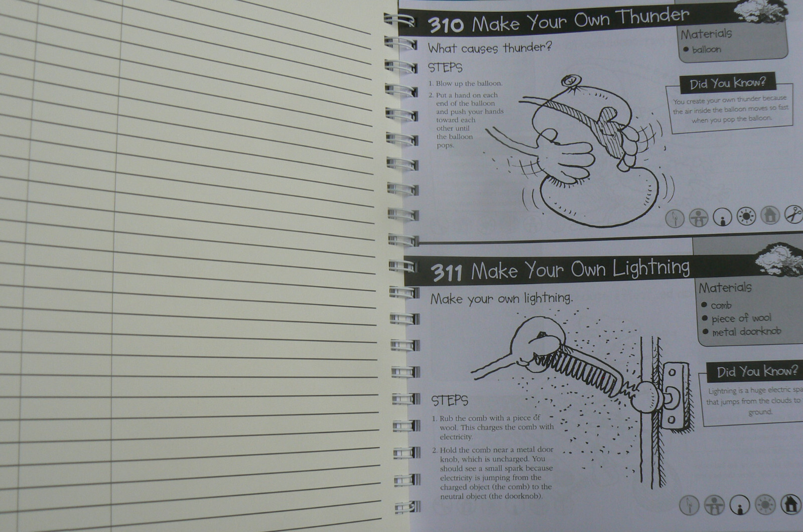 365 Awesome Science Experiments,ages 4-12 Hinkler Explore,spiral inside HC LN!