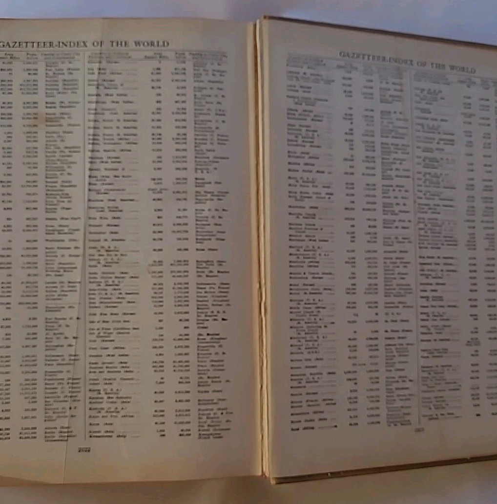 Webster’s Universal Dictionary 1940 Hardcover Volume II Atlas of the World