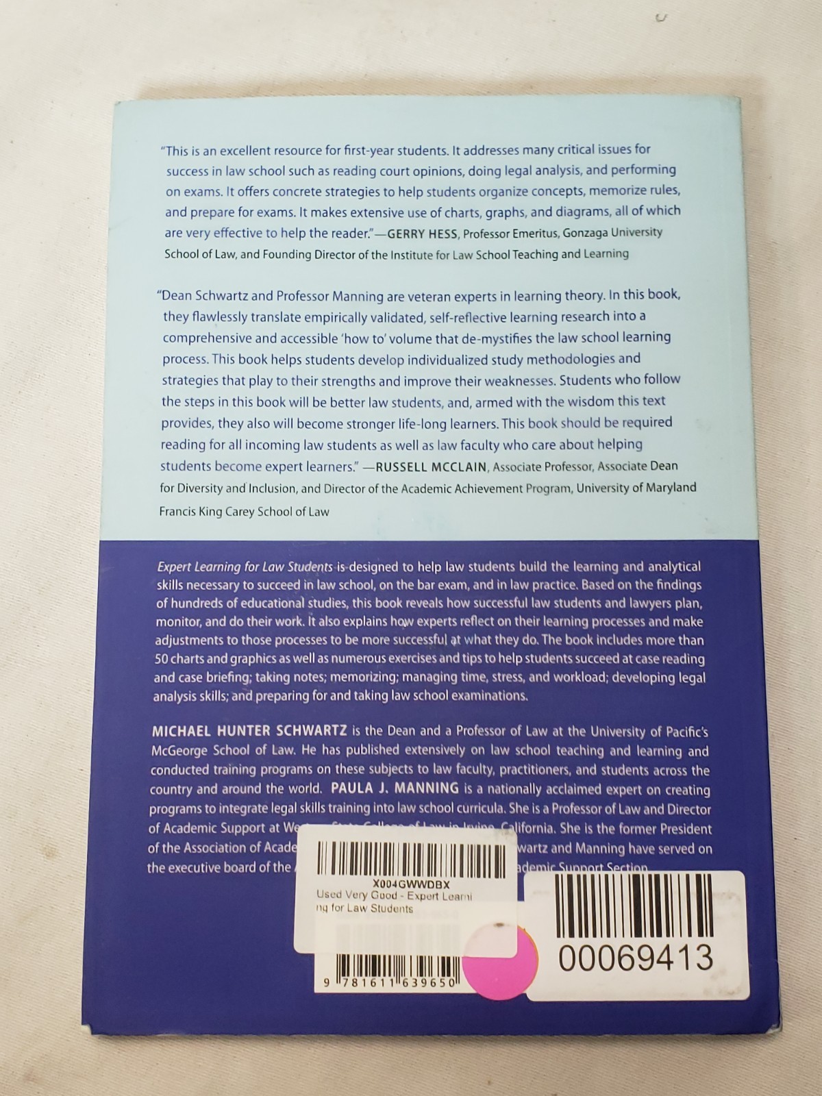 Expert Learning for Law Students Third Edition- Paperback